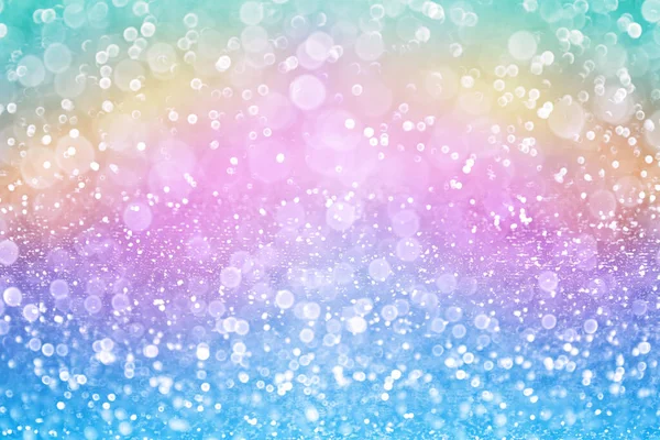 Modern Rainbow Pink Blue Color Glitter Sparkle Background Happy Birthday — 스톡 사진