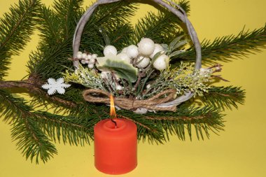 Noel ve Yeni Yıl konsepti, kutlama süslemeleri