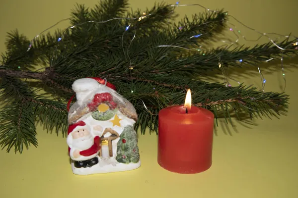 クリスマスと新年のコンセプト お祝いの装飾 — ストック写真