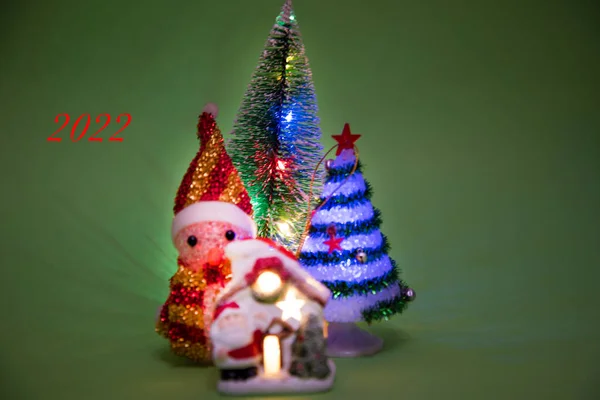 Concepto Navidad Año Nuevo Decoraciones Celebrativas — Foto de Stock