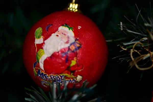 Kerstversiering Van Het Nieuwe Jaar Boom — Stockfoto