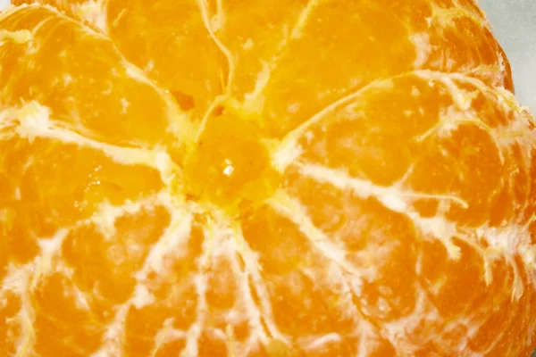 Close Shot Pealed Tangerine Marble Background — Stock Photo, Image