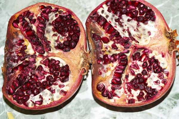 Stale Pomegranate Seeds Close View — Stock Photo, Image