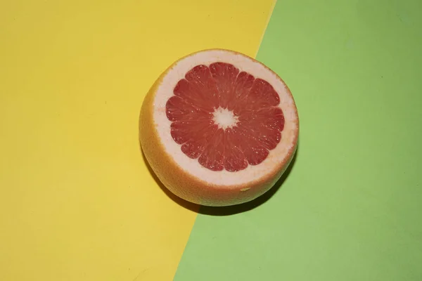 Frische Saftige Grapefruit Nahsicht — Stockfoto