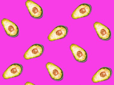 Kusursuz tropikal meyve desenli yaratıcı bir arka plan  