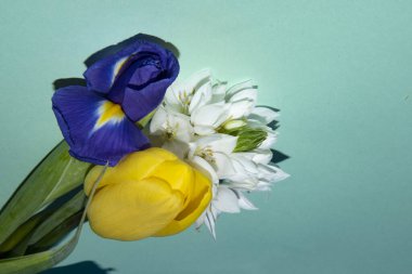 Nane arkaplanda güzel bir çiçek buketi