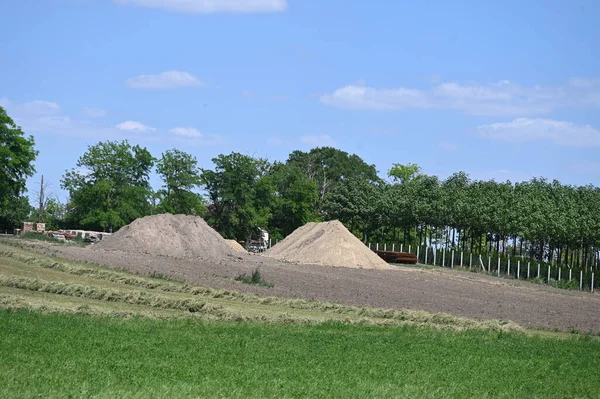 field of wheat on the countryside, agriculture concept