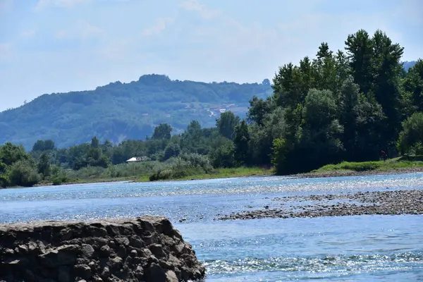 Landscape Lake Nature Background — Fotografia de Stock