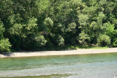 landscape of the lake. nature background.