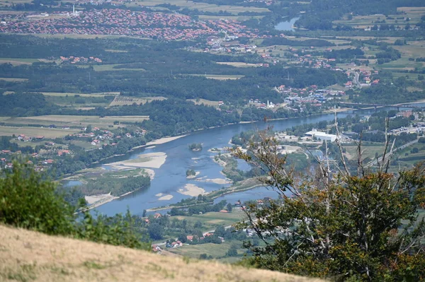 Aerial View City Amazing Landscape — Stok fotoğraf