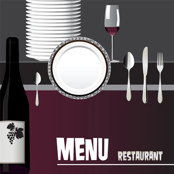 Menu dla restauracji projekt — Wektor stockowy