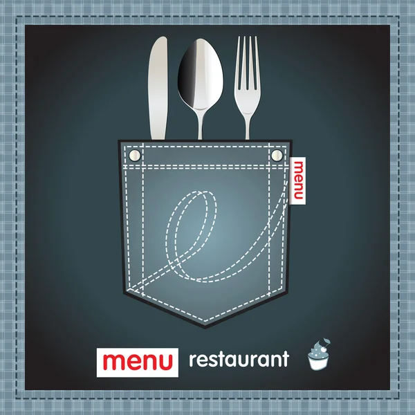 Wygląd menu restauracji — Wektor stockowy