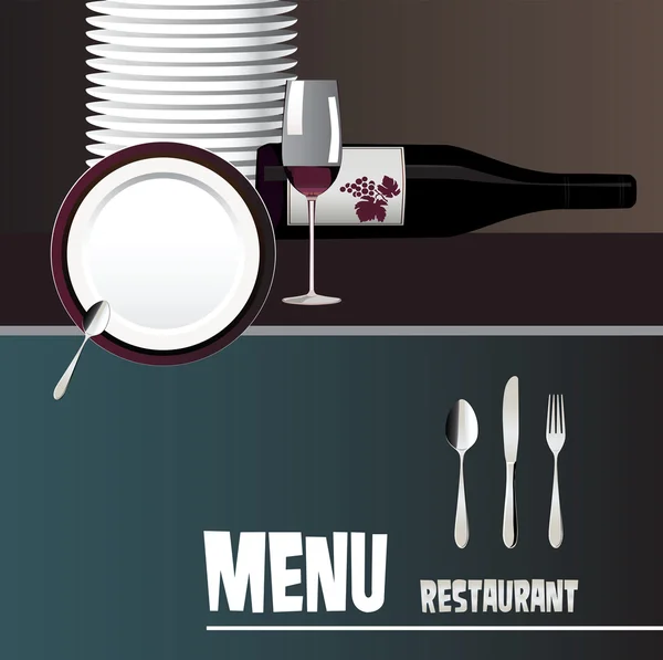 Menu pro restaurace a bary — Stockový vektor