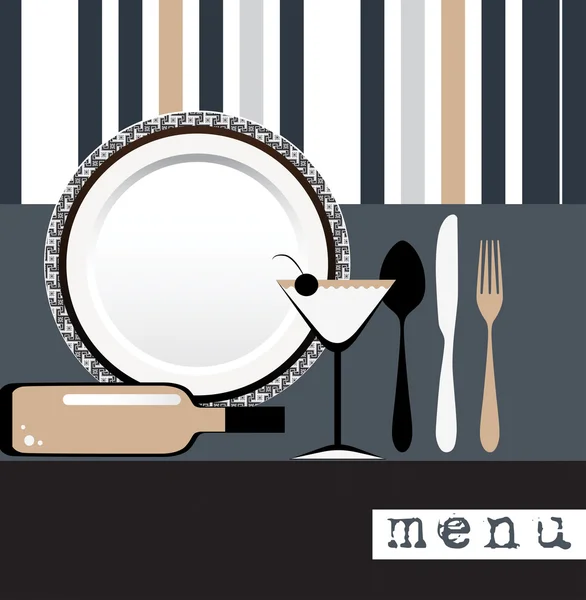 Menú restaurante — Vector de stock