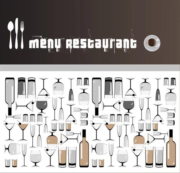 Restaurantes e bares menus —  Vetores de Stock
