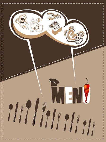 Menú restauran vintage — Vector de stock