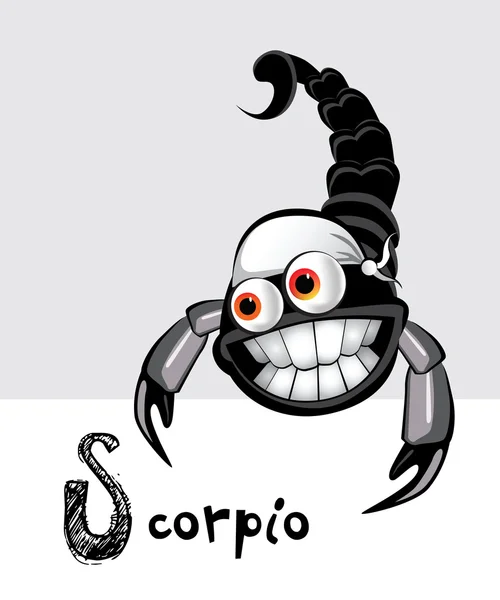 Escorpio zodiaco — Vector de stock