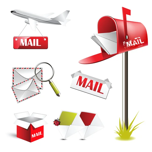 Courrier postal — Image vectorielle