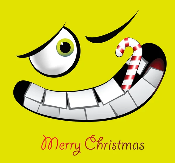 Merry Christmas smile — Stock Vector