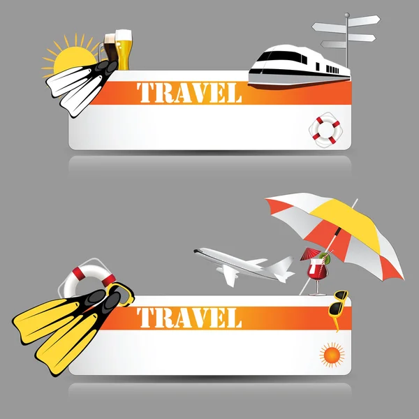 Travel icons web — Stock Vector