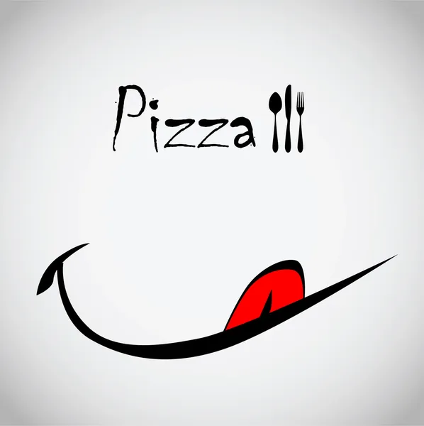 Pizza smils Vectorbeelden