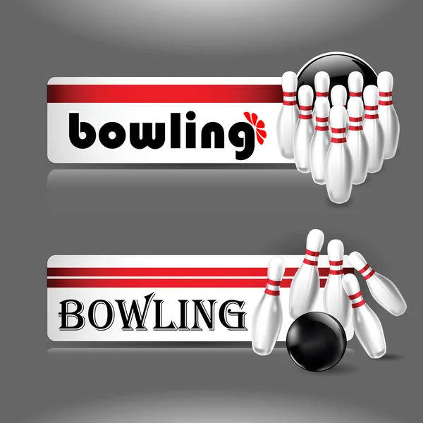 Bowling sports — Stock Vector