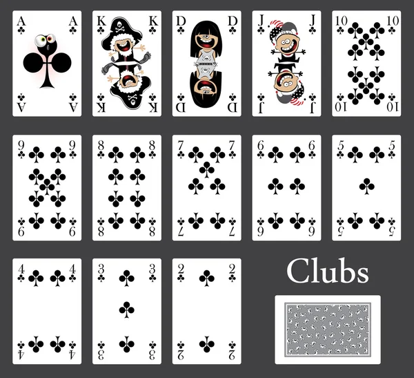 Tarjetas de club casino — Vector de stock