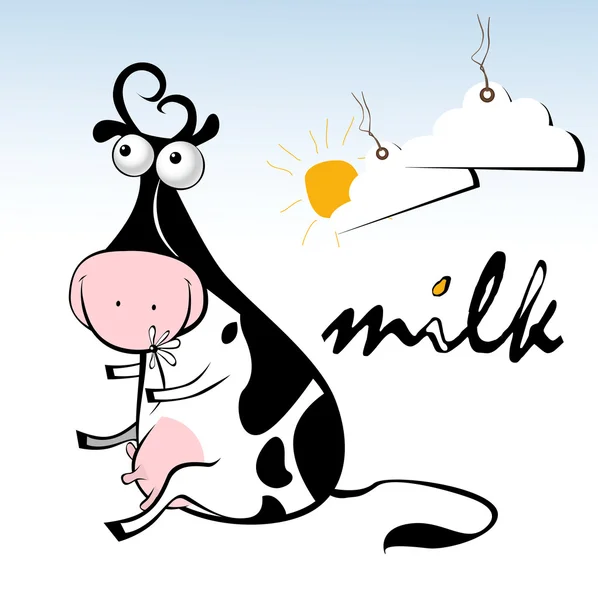 Milk cow — Stock Vector