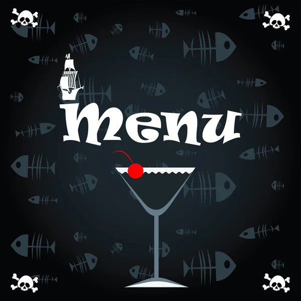 Menu uśmiech — Wektor stockowy