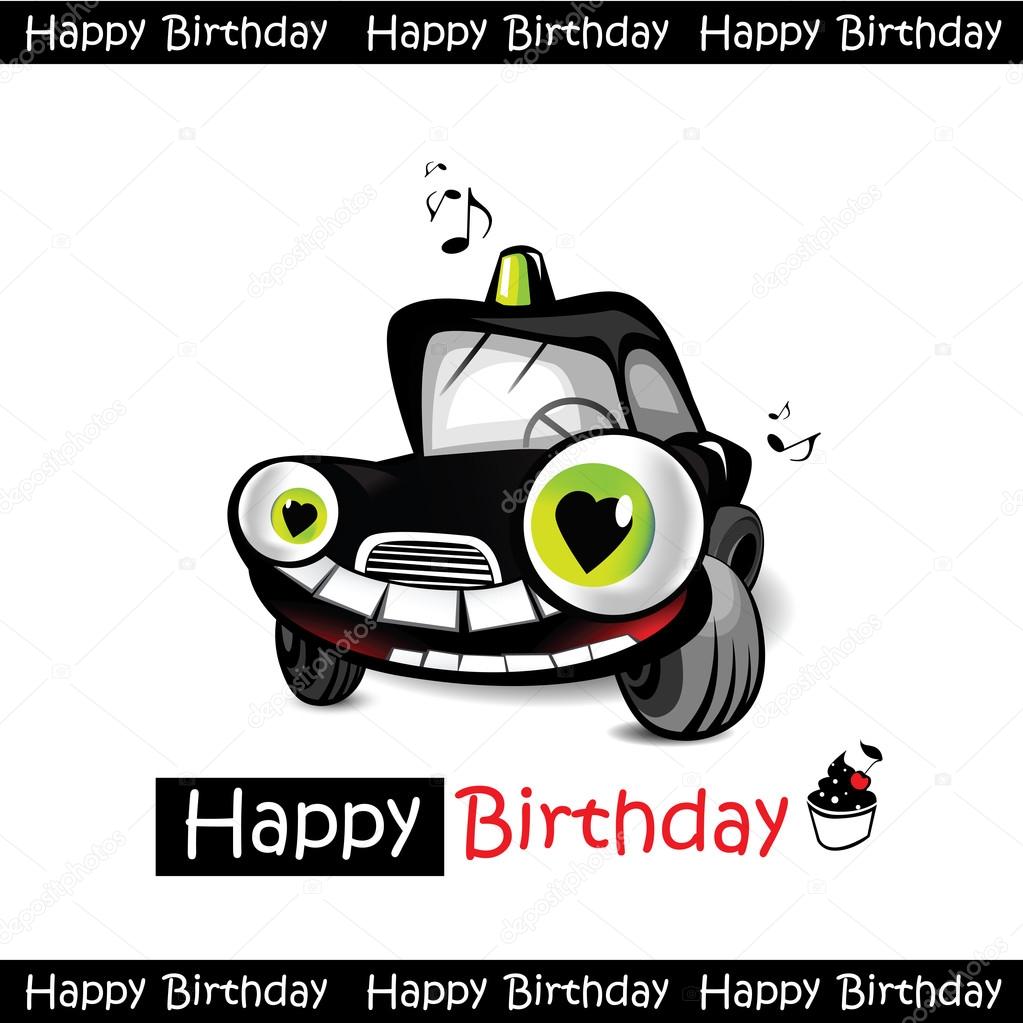Happy Birthday car smile