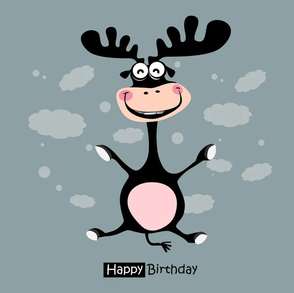 mutlu yıllar komik geyik gülümse