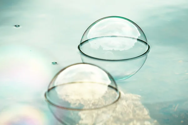 Burbujas de jabón conceptuales — Foto de Stock