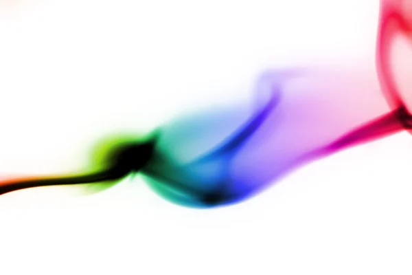 Цветные кривые дыма — стоковое фото