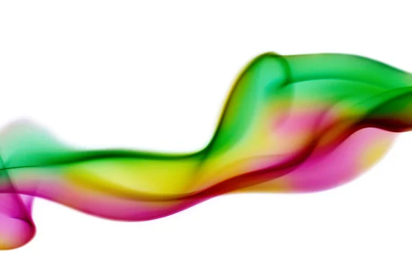 Colored smoke curves — Stock Photo, Image