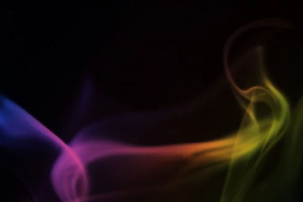 Kolorowe dymu krzywe — Zdjęcie stockowe
