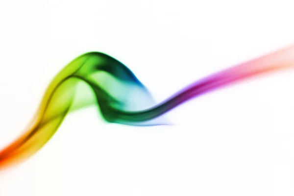 Colored smoke curves — Stock Photo, Image