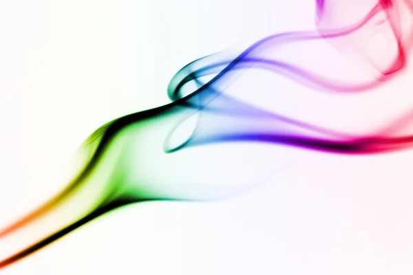 Farbige Rauchkurven — Stockfoto