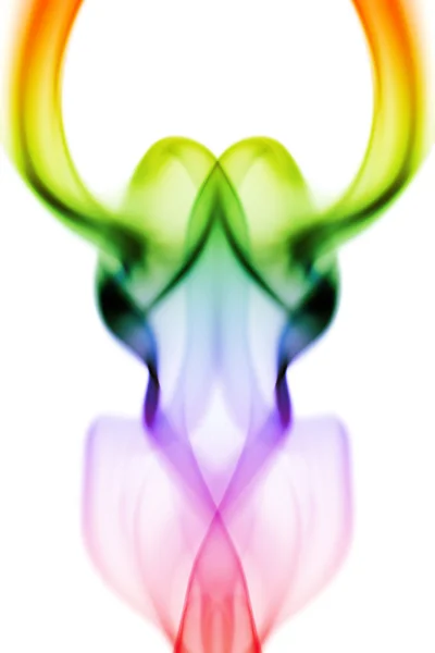 Colored smoke curves — Stock Photo, Image