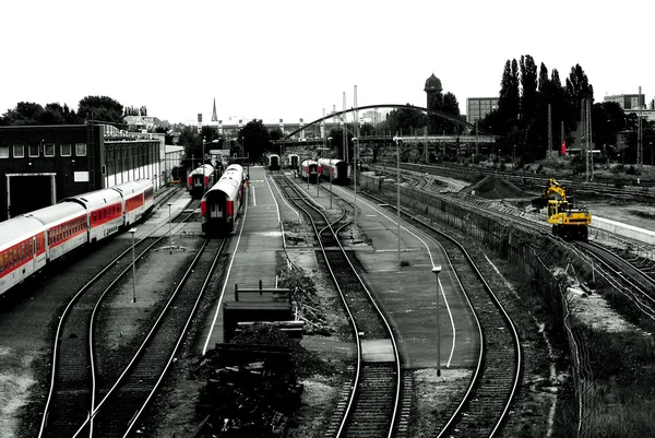 Στάθμευσης τρένα — Φωτογραφία Αρχείου