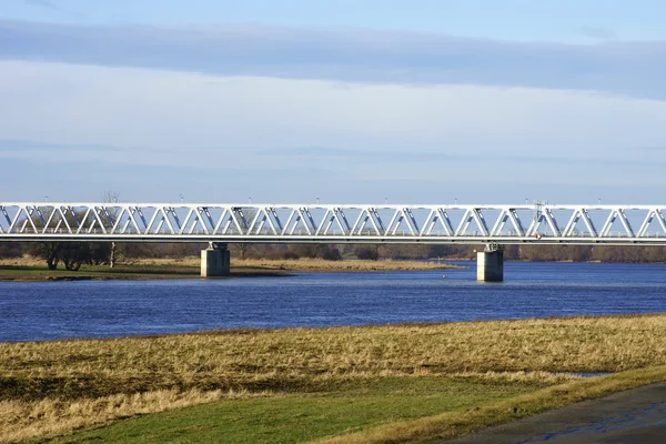 Puente ferroviario sobre el Elba — Foto de Stock