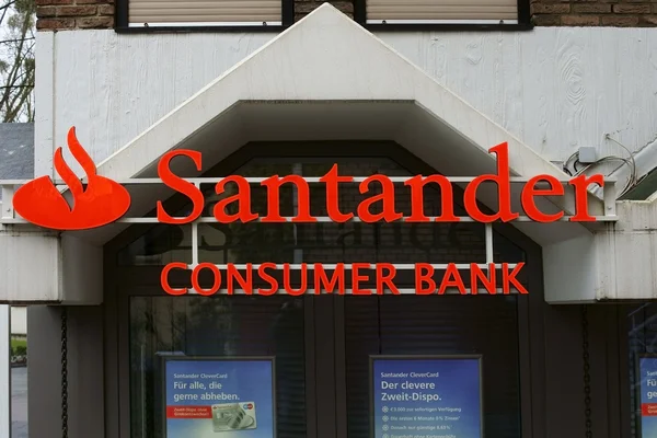 Santander bankası — Stok fotoğraf