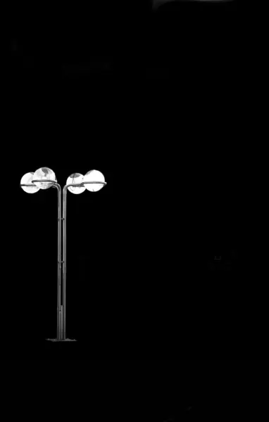 Elszigetelt utcai lámpa — Stock Fotó