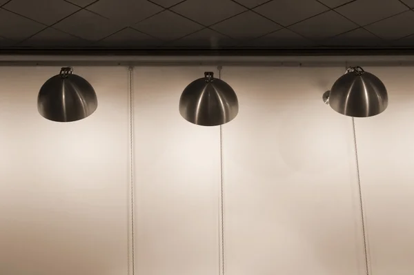 Modernas lámparas de acero inoxidable — Foto de Stock
