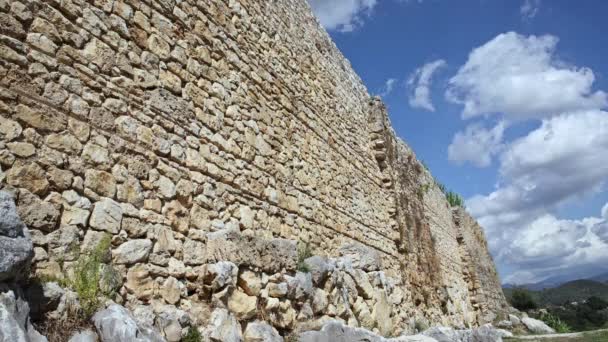 Ferentino, Italien, forntida befästning walls.mov — Stockvideo