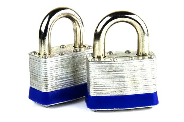 Locks on white — Stock Photo, Image