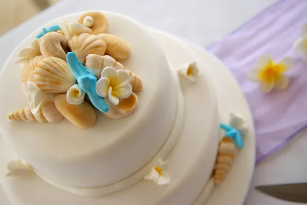 Decorato torta nuziale — Foto Stock