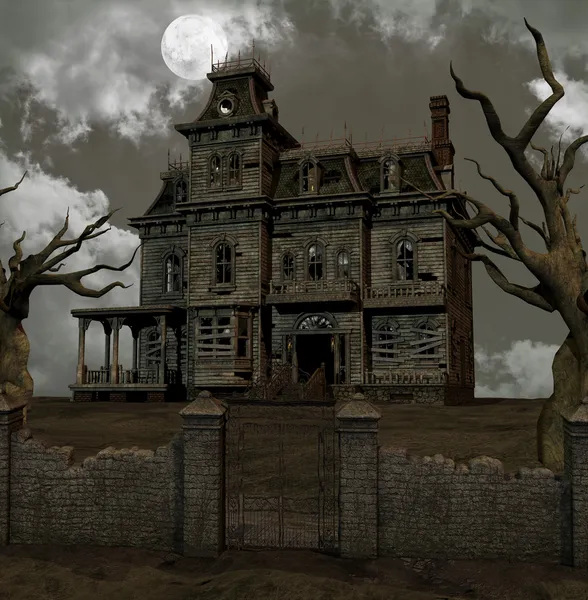 Spooky old Manor — Stock Photo, Image