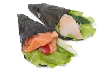 suşi ve sashimi çeşitli