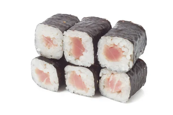 Verschillende soorten van sushi en sashimi — Stockfoto