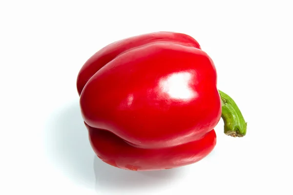 Fresh red pepper on white background. — Stock Photo, Image
